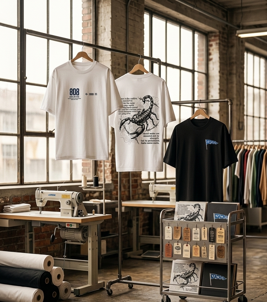 "Archive Life" Heavyweight Oversized Tee