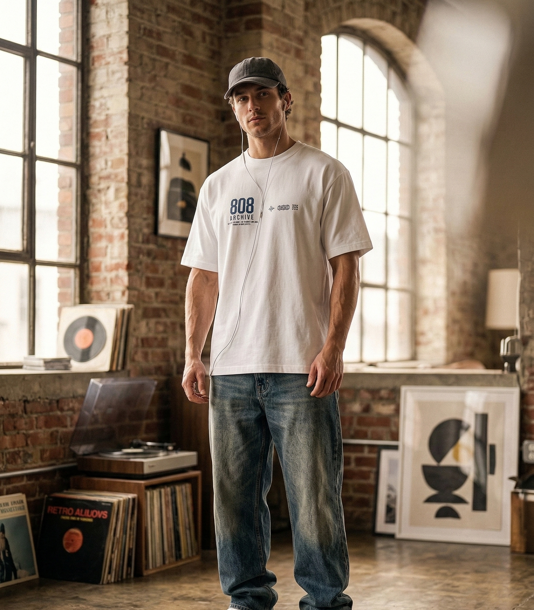 "Archive Life" Heavyweight Oversized Tee